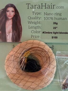 22” Ombré Blonde Tara Hair.com  Human Extensions